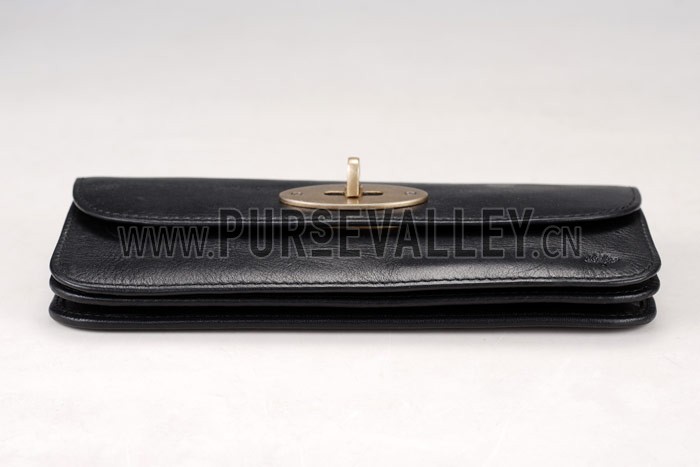 Mulberry Long Locked Purse Black