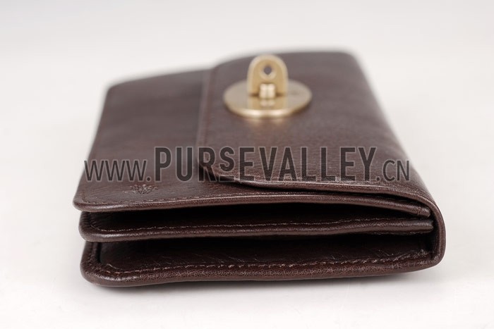Mulberry Long Locked Purse Brown