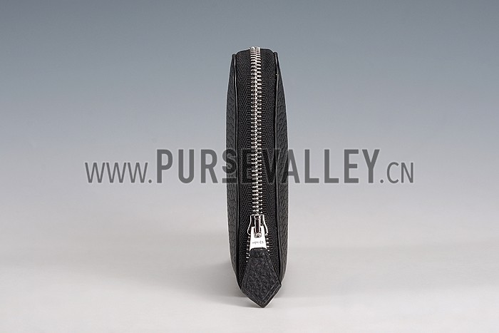 Hermes Evelyne Long Wallet Black 608017