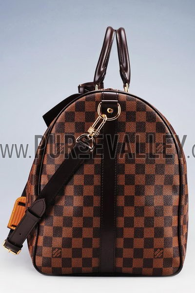 Louis Vuitton Damier Canvas Damier Keepall 55 With Shoulder Strap