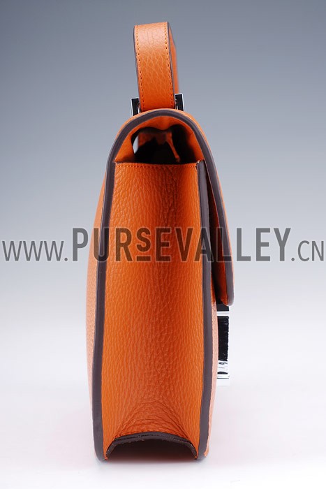 Hermes Constance Orange with Silver Buckle