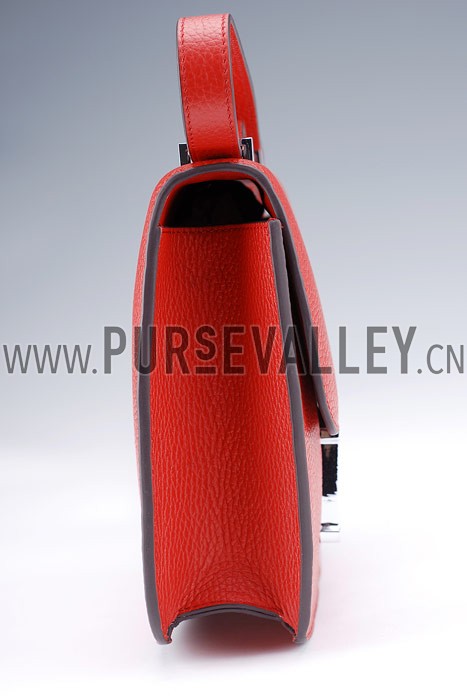 Hermes Constance Red with Silver Buckle