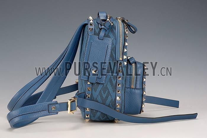 Valentino Viva Valentino Fabric Min Backpack Blue