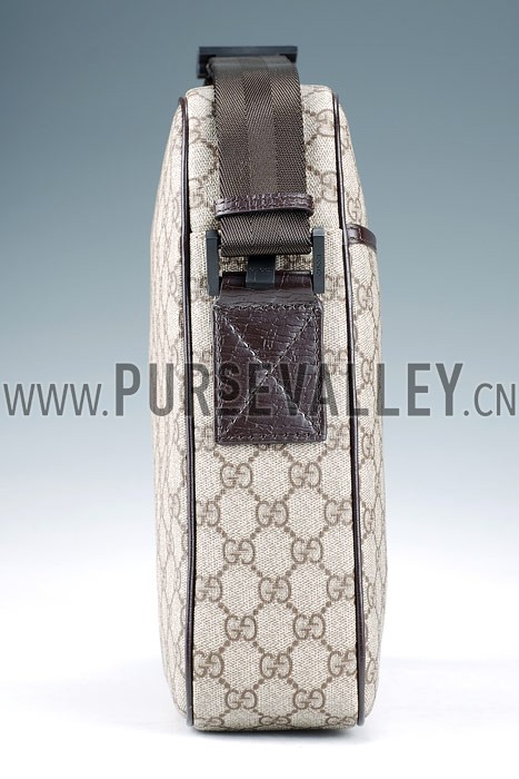 Gucci Canvas Overall Small Messenger Bag Beige