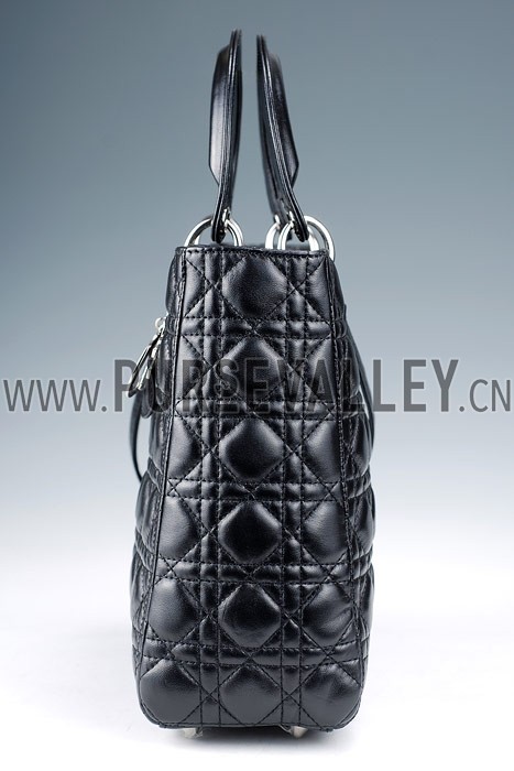 Dior Medium Lady Cannage Bag Black