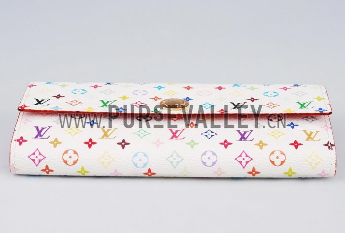 Louis Vuitton Sarah Wallet White Murakami