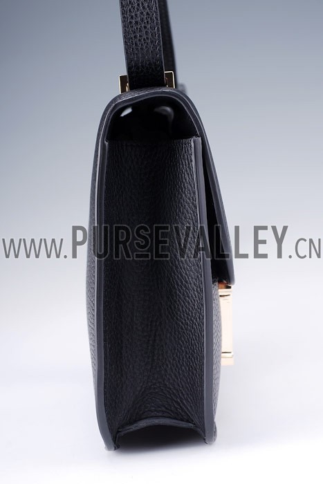 Hermes Constance Black with Golden Buckle