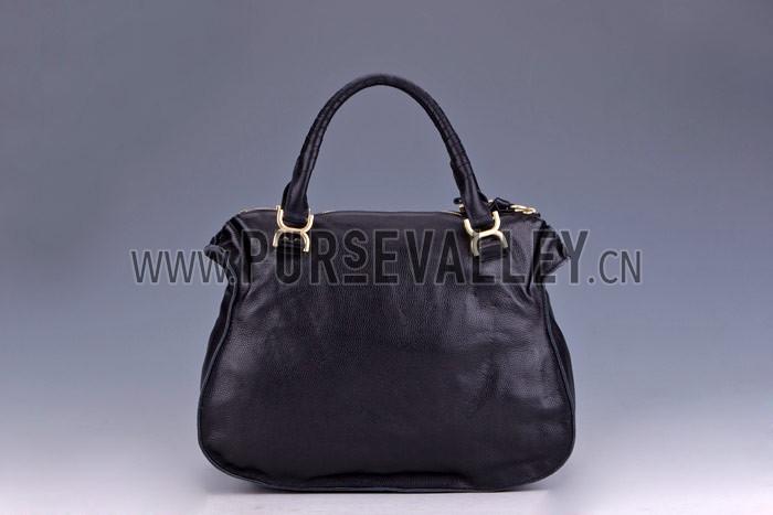 Chloe Marcie Large Leather Tote Black