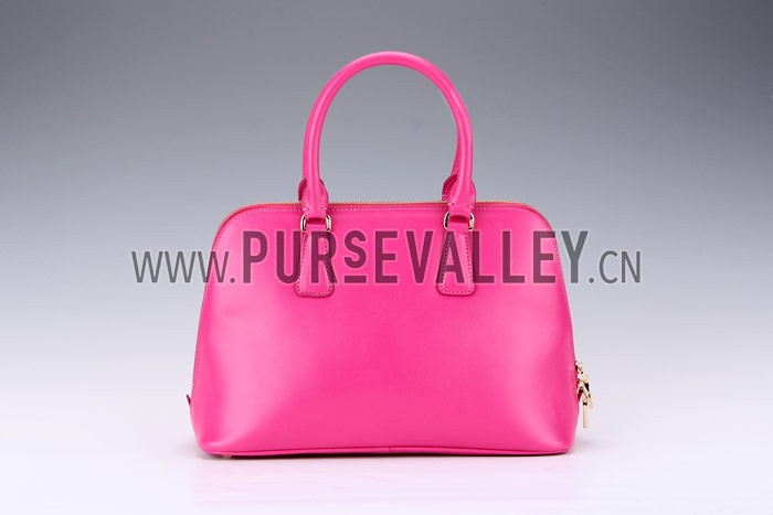Prada Saffiano Medium Promenade Tote Fuchsia