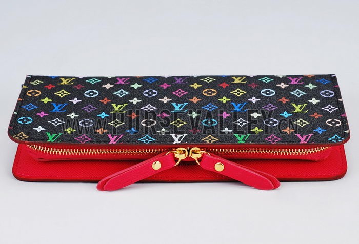 Louis Vuitton Insolite Pouchette Black Murakami With Pink