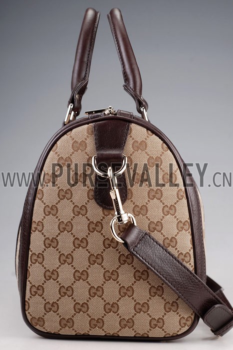 Gucci Vintage Web Medium Boston Bag