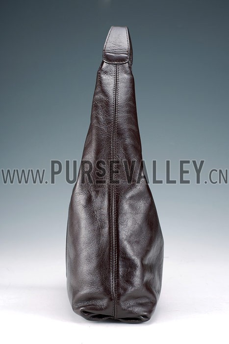 Gucci Soho Large Hobo with Embossed Interlocking G Dark Brown