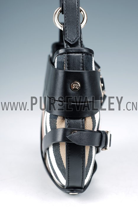 Burberry Bridle House Check Sling Bag Black