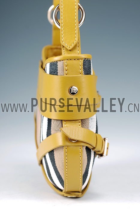 Burberry Bridle House Check Sling Bag Yellow