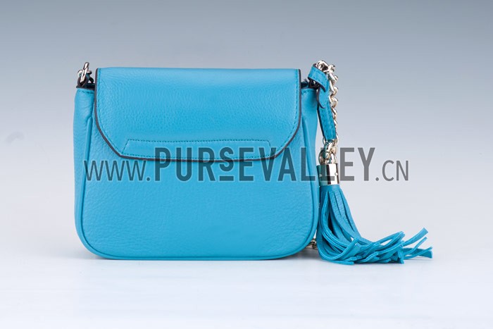 Gucci Soho Mini Shoulder Strap Bag Light Blue
