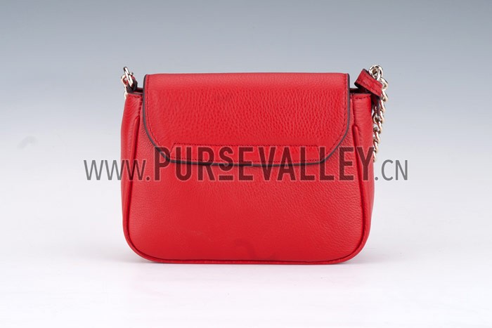 Gucci Soho Mini Shoulder Strap Bag Red