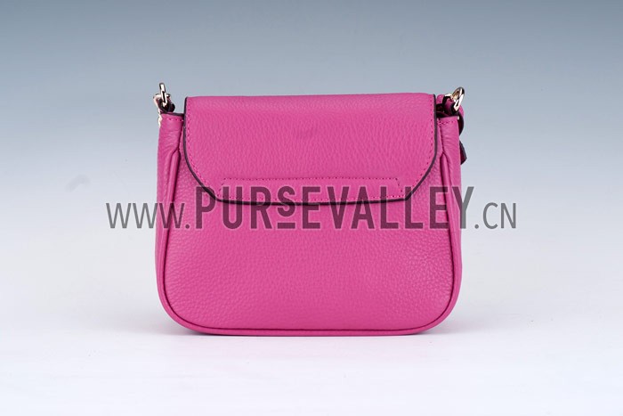 Gucci Soho Mini Shoulder Strap Bag Fuchsia