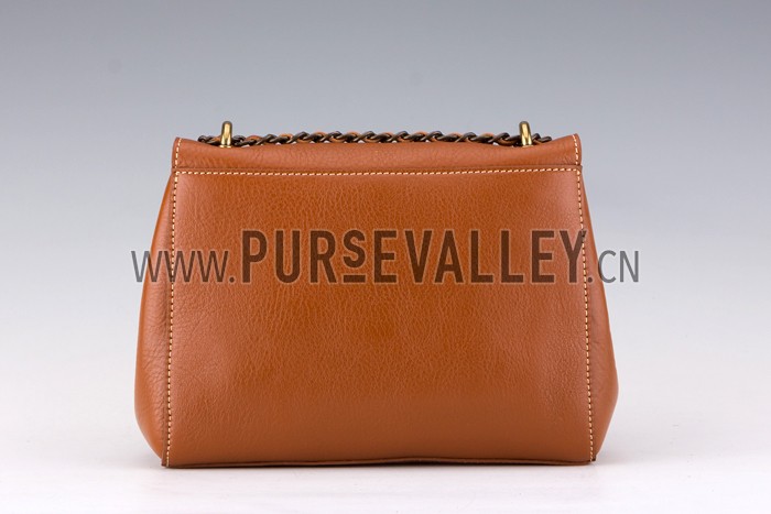 Mulberry Lily Cognac Leather Shoulder Bag