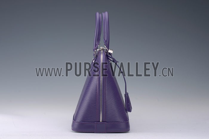 Louis Vuitton Alma MM Epi Leather Plum
