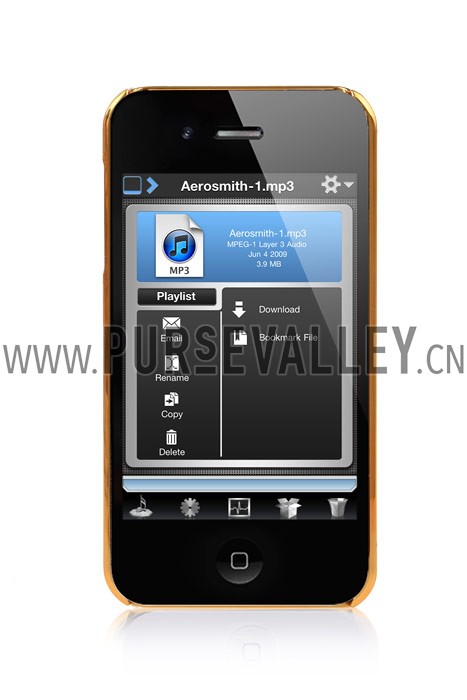 Louis Vuitton Damier Azur Back Cover Case for iPhone 4