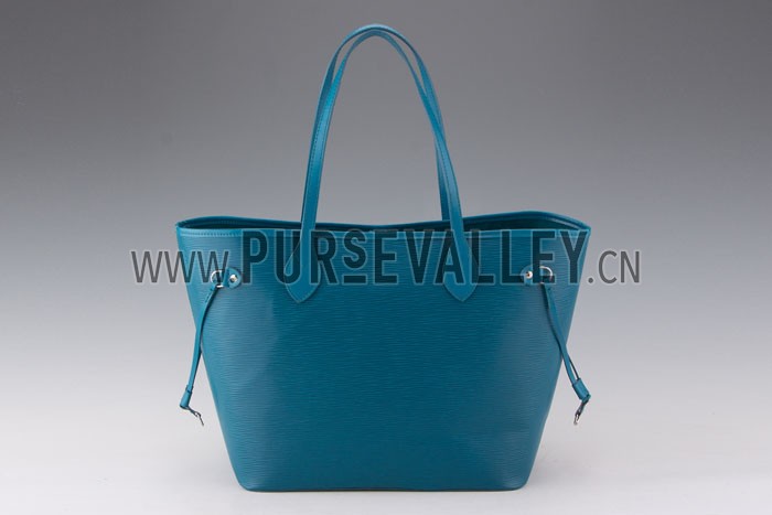 Louis Vuitton Neverfull MM Epi Leather Blue