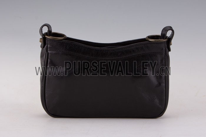 Balenciaga Giant Gold Hip Purse Black