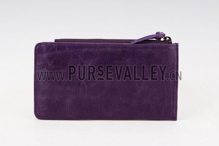 Balenciaga Giant Envelope Wallet Dark Purple