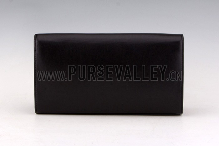 Saint Laurent Cassandre Tassel Black Clutch