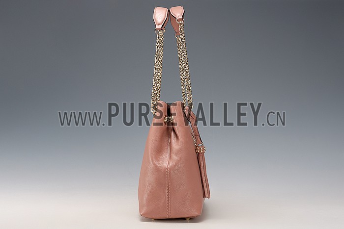 Gucci Soho Studded Shoulder Bag Light Pink