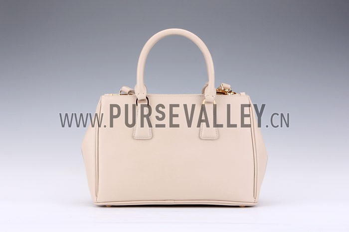 Prada Saffiano Lux Top Handle Beige