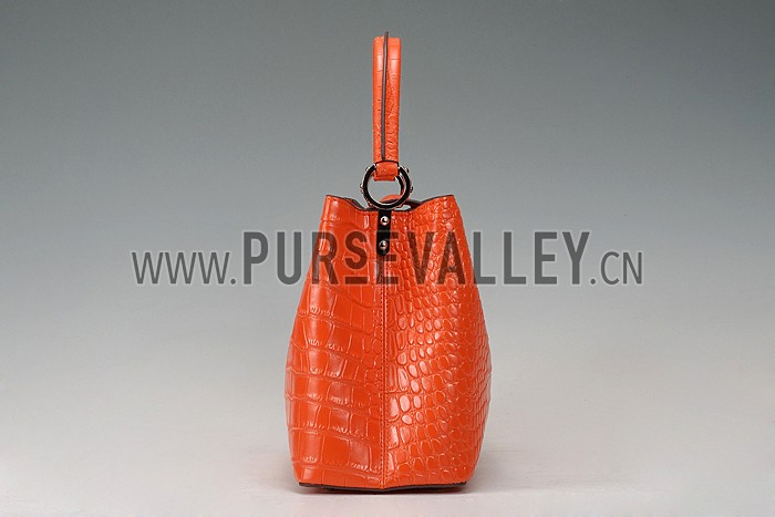 Louis Vuitton Capuciness Crocodile Leather OrangeMM 607548
