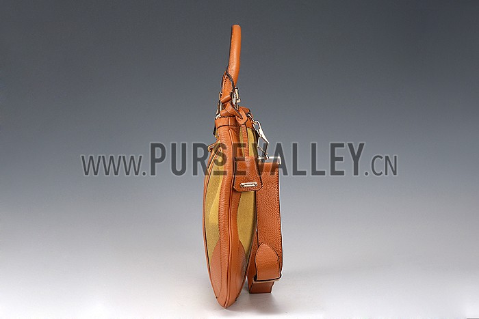 Burberry Yellow Check Hobo Bag 607774