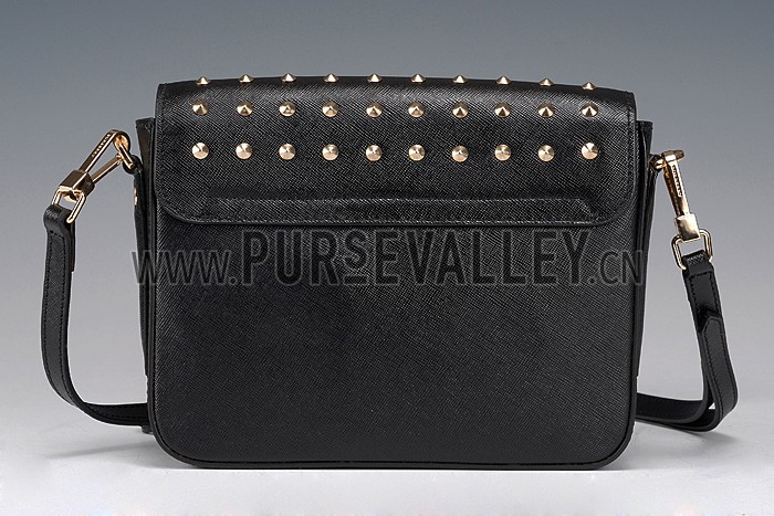 Burberry Studded Berkley Crossbody Bag Black 607789