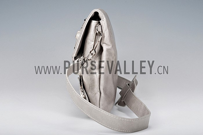 Balenciaga Giant 12 Envelope Clutch Argent Silver 607849