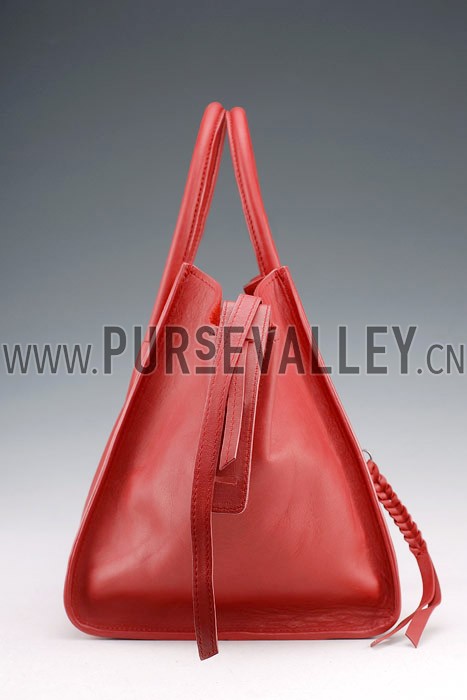 Celine Luggage Phantom Tote Red