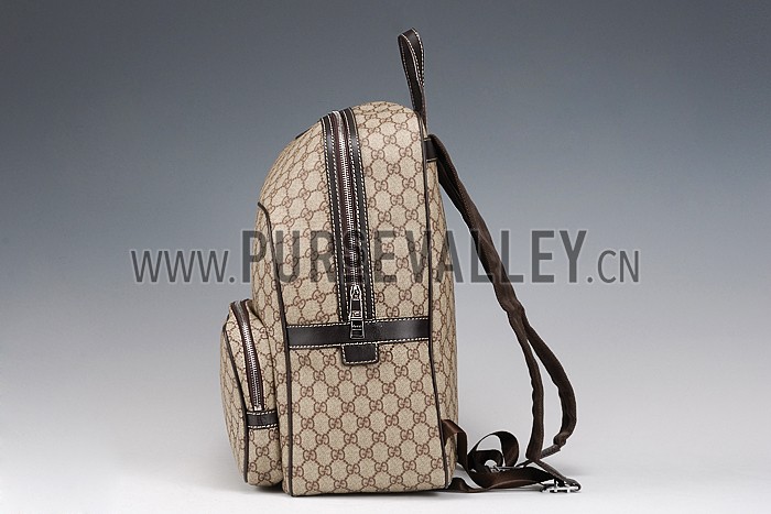 Gucci GG Canvas Backpack Beige/Ebony 607934