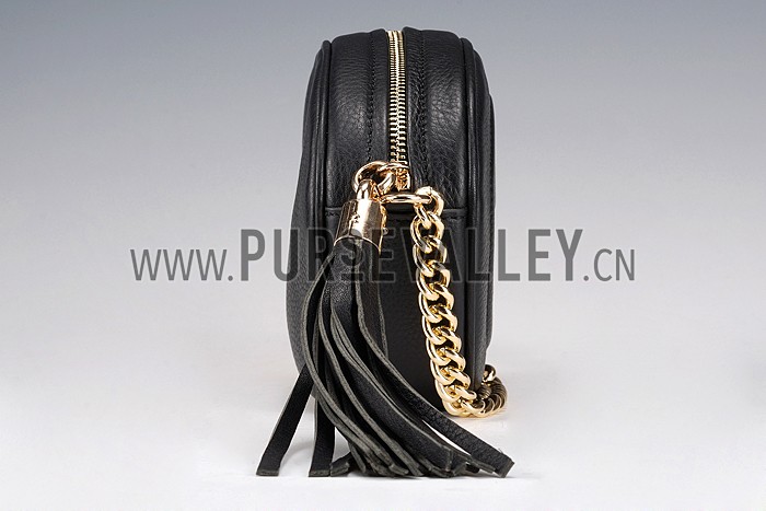 Gucci Soho Leather Mini Chain Bag Black 607941