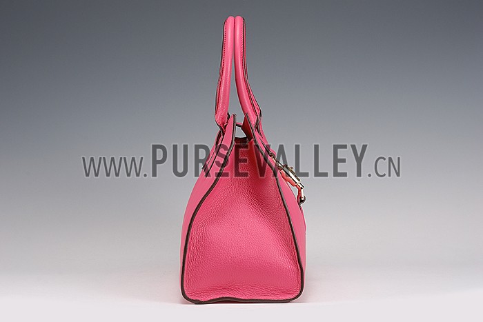 Gucci Jackie Soft Leather Top Handle Bag Fuchsia 607949