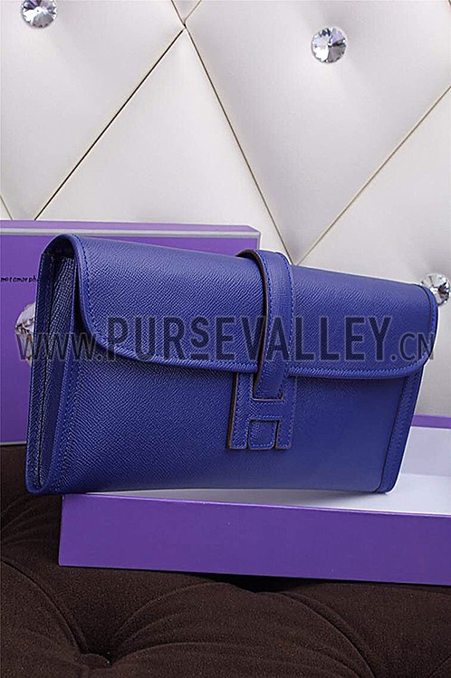 Hermes Jige Elan 29 Blue Electric Clutch 608009