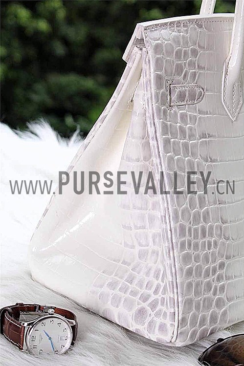 Hermes Birkin 35 Crocodile White 608064