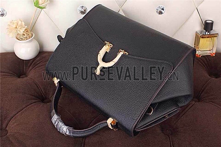 Hermes Stirrup Shoulder Bag Black 608089