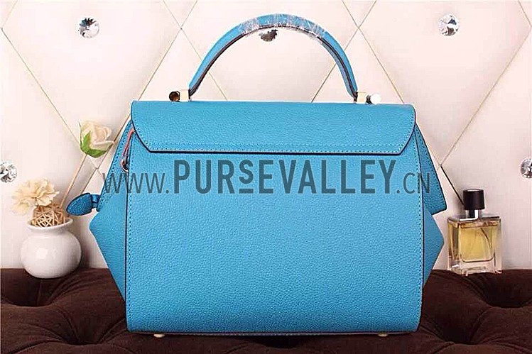 Hermes Stirrup Shoulder Bag Blue 608090