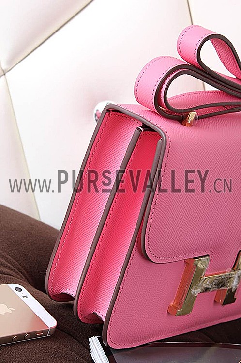 Hermes Constance Pink With Gold Hardware 608112
