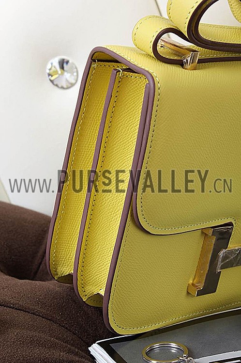 Hermes Constance Yellow With Gold Hardware 608120