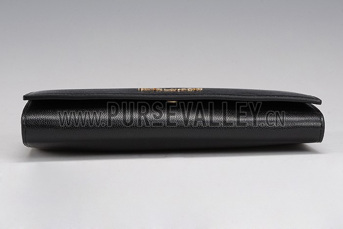 Saint Laurent Classic Letters Chain Bag Black 608205