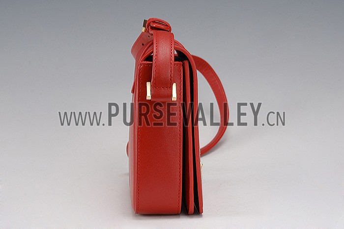 Saint Laurent Universite Flap Bag Red 608211