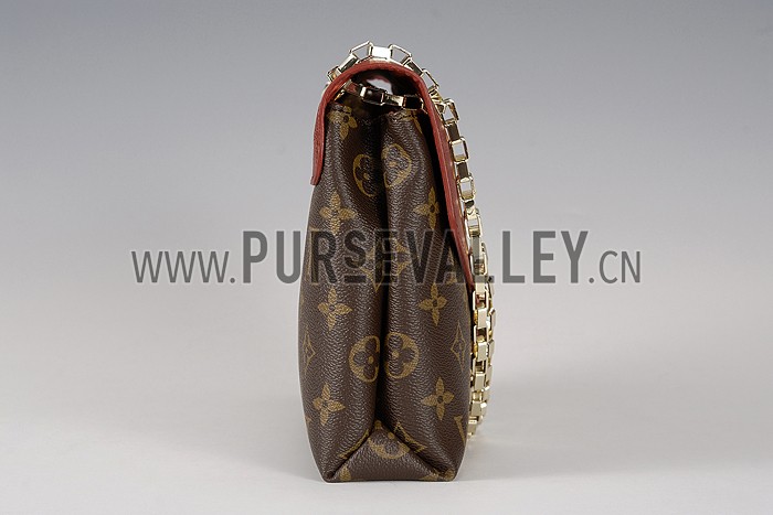 Louis Vuitton Pallas Chain Bag Dark Red 608252