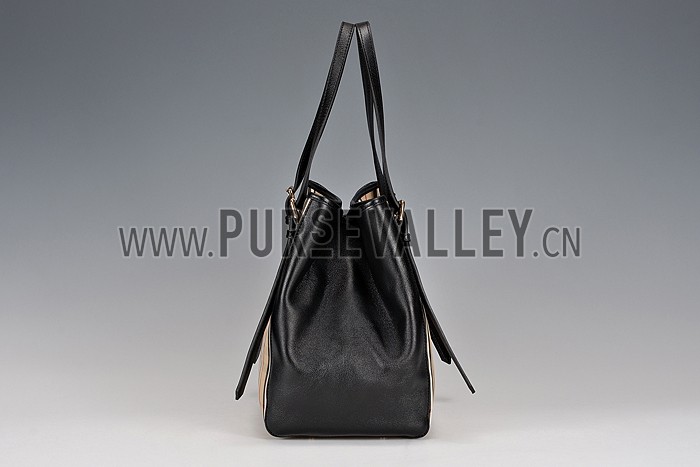 Burberry Small Horseferry Check Tote Bag Honey Tan 608267