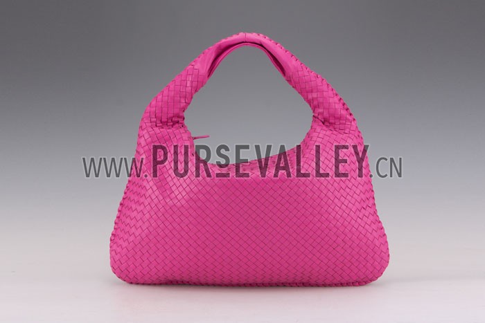Bottega Veneta Intrecciato Nappa Hobo Bag Pink