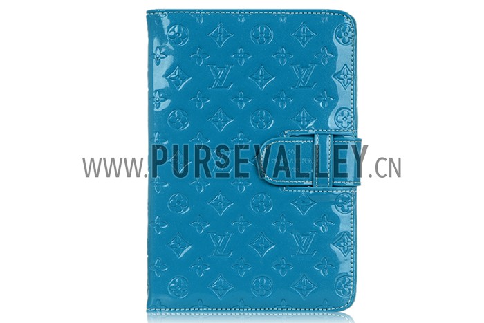 Louis Vuitton Vernis Mini iPad Wallet Case Blue